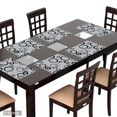 KANUSHI Industries ? PVC Rectangular Dining Table Place Mats (TAB-MATS-06-M-15)- Pack of 6 Pc-thumb0