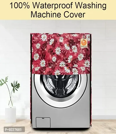 KANUSHI Industries? 100% Waterproof  Dustproof Front Load Automatic Washing Machine Cover (Suitable for 6 Kg, 6.5 kg, 7 kg, 7.5 kg)(VAR-WASMAC-NW-NEW-13-FRONT.)-thumb2