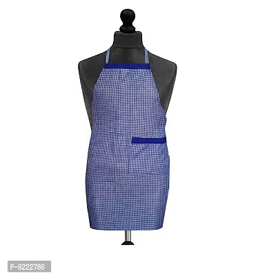 KANUSHI Industries Apron For Kitchen Waterproof With Side Pocket- Set of 2 (APRN-2-SCL-BLUE+BLACK-SID) (APRN-2-SCL-BLUE+BLACK-SID)-thumb2