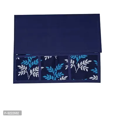 KANUSHI Industries? Fridge Covers/Refrigerator Cover (Color- Blue)(VAR-FRI-SMALL-LEAVES-BLUE-01) (FRI-SMALL-LEAVES-BLUE-01)-thumb4