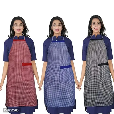 KANUSHI Industries? Apron for Kitchen Waterproof with Front Pocket - 3 Pc Combo