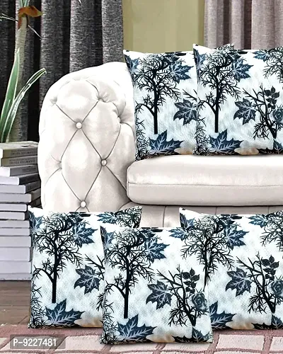 KANUSHI Industries? Reversible Decorative Cushion Covers Set of- 5 (12 X12 Inches)(CC-BLACK-SHUB-5PC-12X12)