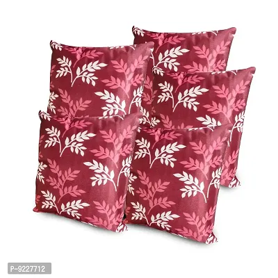 KANUSHI Industries? Decorative Reversible Cushion Covers Set of- 5 (16x16 Inches)(CC-MAROON-SMALL-LEVS-5PC)-thumb5