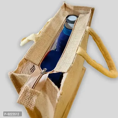 KANUSHI industries? Printed Design Jute Bag Pack of 3 (Medium Size)(JUTE-BAG-J-8-SIZE-M-3PC)-thumb3