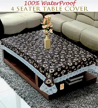 KANUSHI Industries? 100% Waterpoof  Dustproof Plastic Center Table Cover for 4 Seater(40*60-inch)(T-COVER-NW-NEW-14)-thumb1