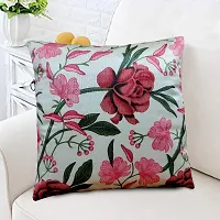 KANUSHI Industries? Reversible Decorative Cushion Covers Set of- 1 (24 X24 Inches)(CC-MAROON-ROSE-1PC-24X24)-thumb1