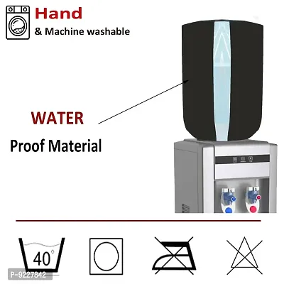 KANUSHI Industries? 100% Waterproof  Dustproof Water Dispenser Bottle Cover with Water Level Indication 20 L (WD-WATERPROOF-BLACK-01)-thumb4