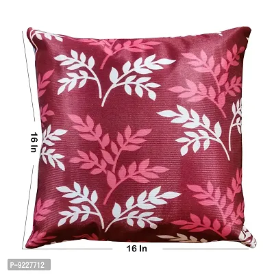 KANUSHI Industries? Decorative Reversible Cushion Covers Set of- 5 (16x16 Inches)(CC-MAROON-SMALL-LEVS-5PC)-thumb4