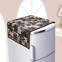 KANUSHI Industries? Fridge Covers/Refrigerator Cover (Color: Brown)(FRI-BROWN-SHUB-01)-thumb1