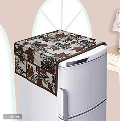 KANUSHI Industries? Fridge Covers/Refrigerator Cover (Color: Brown)(FRI-BROWN-SHUB-01)-thumb2