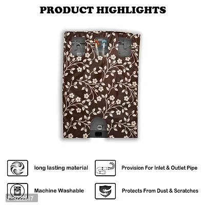 KANUSHI Industries? Washable  Dustproof Brown Raj Design Top Load Fully Automatic Washing Machine Cover (Brown) (Suitable for 6 Kg, 6.5 kg, 7 kg, 7.5 kg)(WASMAC-BROWN-RAJ-FULLY-01)-thumb4