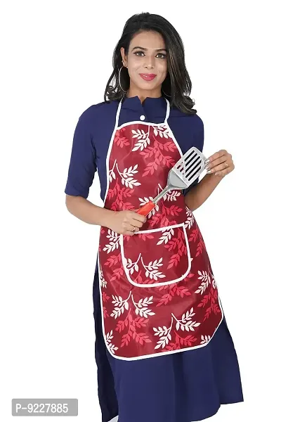 KANUSHI Industries? 1Pc Fridge Cover/Refrigerator top Cover for Top with 6 Utility Pockets+1 pc Apron (FRI+Apron-Maroon-Small-LEVS)-thumb4