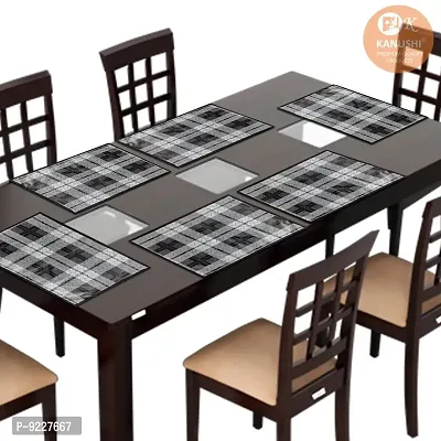 KANUSHI Industries? Washable Easy to fold-able Plats Mats for Dining Table(TAB-MATS-NW-NEW-01-6PC)-thumb0