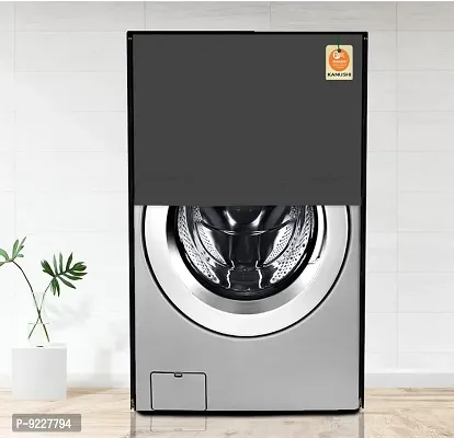 KANUSHI Industries? 100% Waterproof  Dustproof Front Load Automatic Washing Machine Cover (Suitable for 6 Kg, 6.5 kg, 7 kg, 7.5 kg)(WASMAC-Waterproof-Grey-Front)