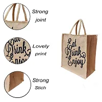 KANUSHI industries? Printed Design Jute Bag (Small Size)(JUTE-BAG-J-2-SIZE-S)-thumb2