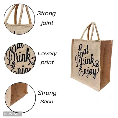 KANUSHI industries? Printed Design Jute Bag (Small Size)(JUTE-BAG-J-2-SIZE-S)-thumb3