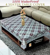 KANUSHI Industries? 100% Waterpoof  Dustproof Plastic Center Table Cover for 4 Seater(40*60-inch)(T-COVER-NW-NEW-04)-thumb1