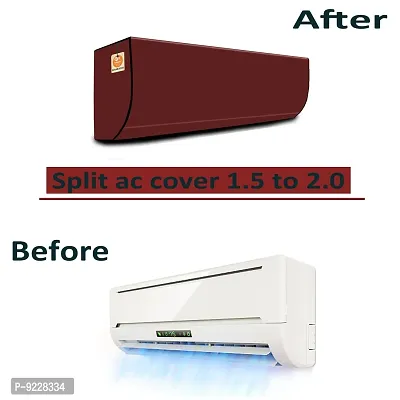 KANUSHI industries? 100% Waterproof Split AC Cover For Indoor Unit 1.5 to 2.0 Ton Capacity (AC-IN-WATERPROOF-MAROON-01)-thumb5