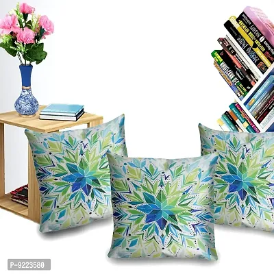 KANUSHI Industries? Decorative Cushion Covers Set of- 3 (16x16 Inches)(C-COVER-A-3PC)