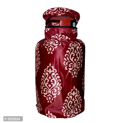 KANUSHI Industries? Cotton Leaves Design1 Piece Lpg Gas Cylinder Cover (VAR1-CYLN-FLORAL MAR-01)-thumb4