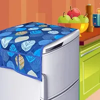 KANUSHI Industries? Fridge Cover for Top/Refrigerator Cover (Color:Blue)(FRI-Long-LEVS-Blue-TOP)-thumb1