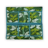 KANUSHI Industries? Fridge Covers/Refrigerator Cover (Color- Blue)(VAR-FRI-SMALL-LEAVES-BLUE-01) (VAR-FRI-GREEN-SMALL-LEVS-01)-thumb2