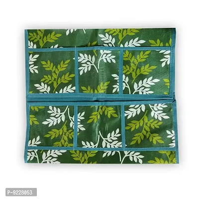 KANUSHI Industries? Fridge Covers/Refrigerator Cover (Color- Blue)(VAR-FRI-SMALL-LEAVES-BLUE-01) (VAR-FRI-GREEN-SMALL-LEVS-01)-thumb3