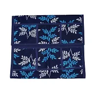 KANUSHI Industries? Fridge Covers/Refrigerator Cover (Color- Blue)(VAR-FRI-SMALL-LEAVES-BLUE-01) (FRI-SMALL-LEAVES-BLUE-01)-thumb2