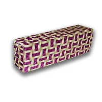 KANUSHI Industries? Split AC Cover for Indoor Unit 1.5 to 2.0 Ton Capacity (AC-in-Purple-Golden-LINE)-thumb2