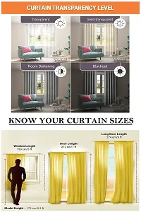 KANUSHI Industries? 1 Pieces Washable Polyster Panel Design Eyelet Window Curtain Set (Panel Brown)-thumb1