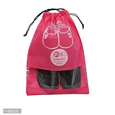 KANUSHI Industries? Shoe Pouch/Cover/Bag/Organiser Set of 24 Pink Color-thumb4