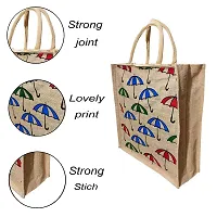KANUSHI industries? Printed Design Jute Bag Pack of 3 (Medium Size)(JUTE-BAG-J-10-SIZE-M-3PC)-thumb4