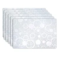 KANUSHI? PVC Fridge Multi Purpose Mats / Fridge Mats Set of 6 / Refrigerator Mats Set(FRIMAT-M-38-06.)-thumb2