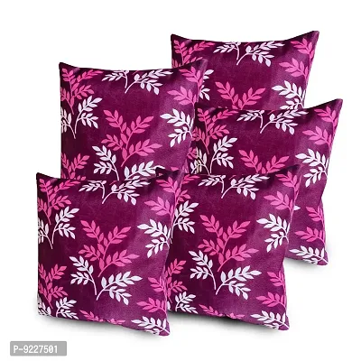 KANUSHI Industries? Reversible Decorative Cushion Covers Set of- 5 (12 X12 Inches)(CC-WINE-SMALL-LEVS-5PC-12X12)-thumb5