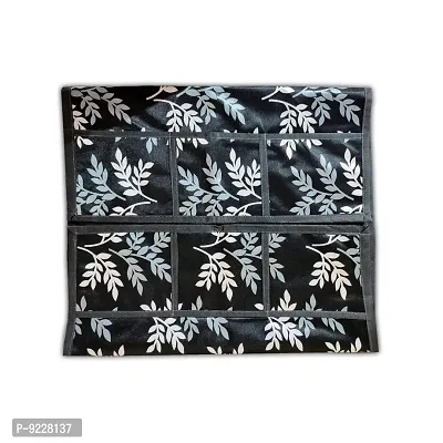 KANUSHI Industries? Fridge Covers/Refrigerator Cover (Color- Blue)(VAR-FRI-SMALL-LEAVES-BLUE-01) (VAR-FRI-SMALL-LEAVES-BLACK-01)-thumb3