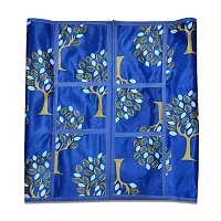 KANUSHI Industries? Fridge Covers/Refrigerator Cover (Color- Blue)(VAR-FRI-SMALL-LEAVES-BLUE-01) (VAR-FRI-Blue-Tree-TOP)-thumb2