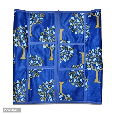 KANUSHI Industries? Fridge Covers/Refrigerator Cover (Color- Blue)(VAR-FRI-SMALL-LEAVES-BLUE-01) (VAR-FRI-Blue-Tree-TOP)-thumb3