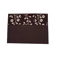 KANUSHI Industries? Fridge Cover for Top/Refrigerator Cover (Color: Brown)(FRI-BROWN-RAJ-01)-thumb3