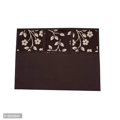 KANUSHI Industries? Fridge Cover for Top/Refrigerator Cover (Color: Brown)(FRI-BROWN-RAJ-01)-thumb4