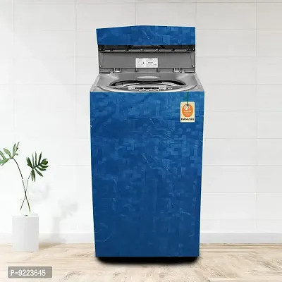 KANUSHI Industries? Washable  Dustproof Top Load Fully Automatic Washing Machine Cover (Suitable for 6 Kg, 6.5 kg, 7 kg, 7.5 kg) (Blue-PL-TOP-Load-Fully)