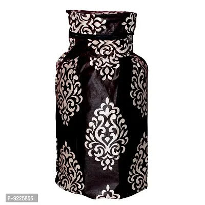 KANUSHI Industries? Cotton Leaves Design1 Piece Lpg Gas Cylinder Cover (VAR1-CYLN-FLORAL- BROWN-01)-thumb2