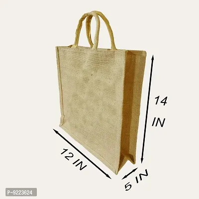 KANUSHI industries? Printed Design Jute Bag Pack of 3 (Medium Size)(JUTE-BAG-J-9-SIZE-M-3PC)-thumb4