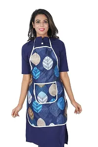 KANUSHI Industries? Apron for Kitchen Waterproof with Front Pocket(Blue)(APRON-1-PC-BLUE-LONG-LEVS)-thumb1