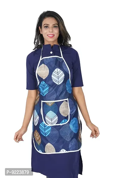 KANUSHI Industries? Apron for Kitchen Waterproof with Front Pocket(Blue)(APRON-1-PC-BLUE-LONG-LEVS)-thumb2