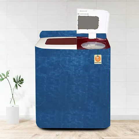 KANUSHI Industries? BEST Design Top Load Semi Automatic Washing Machine Cover (Suitable For 6 Kg, 6.5 kg, 7 kg, 7.5 kg)