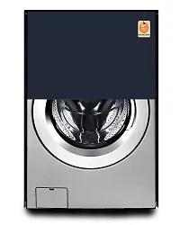 KANUSHI Industries? 100% Waterproof  Dustproof Front Load Automatic Washing Machine Cover (Suitable for 6 Kg, 6.5 kg, 7 kg, 7.5 kg)(WASMAC-Waterproof-Navy-Blue-Front)-thumb1