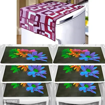 KANUSHI Industries? PVC Fridge Mats Set Of 6 / Refrigerator Mats+1 Pc Fridge cover/Refrigerator cover(FRI-WINE-BOX+M-24-06)-thumb0