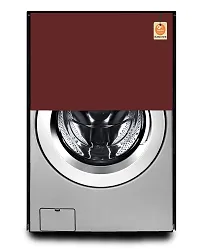 KANUSHI Industries? 100% Waterproof  Dustproof Front Load Automatic Washing Machine Cover (Suitable for 6 Kg, 6.5 kg, 7 kg, 7.5 kg)(WASMAC-WATERPROOF-MAROON-FRONT)-thumb1