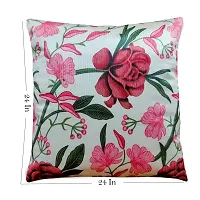 KANUSHI Industries? Reversible Decorative Cushion Covers Set of- 1 (24 X24 Inches)(CC-MAROON-ROSE-1PC-24X24)-thumb2