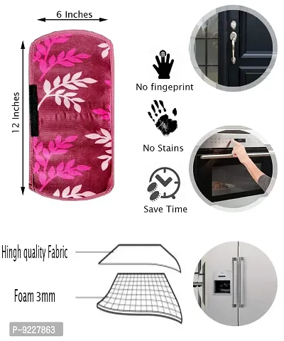 KANUSHI Industries? Fridge Covers/Refrigerator Cover+ 1 Pc Handle Cover (FRI-Wine-Small-LEVS+1-Handle)-thumb3